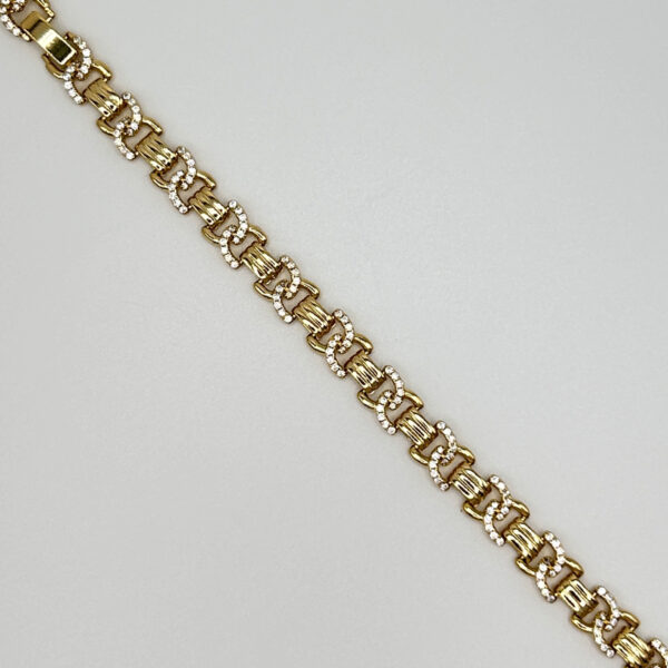 14K Gold-Filled Bracelet with Micro Zirconia