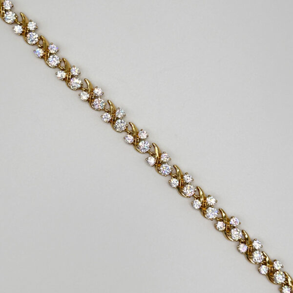 14K Gold-Filled Bracelet with Sparkling Zirconia