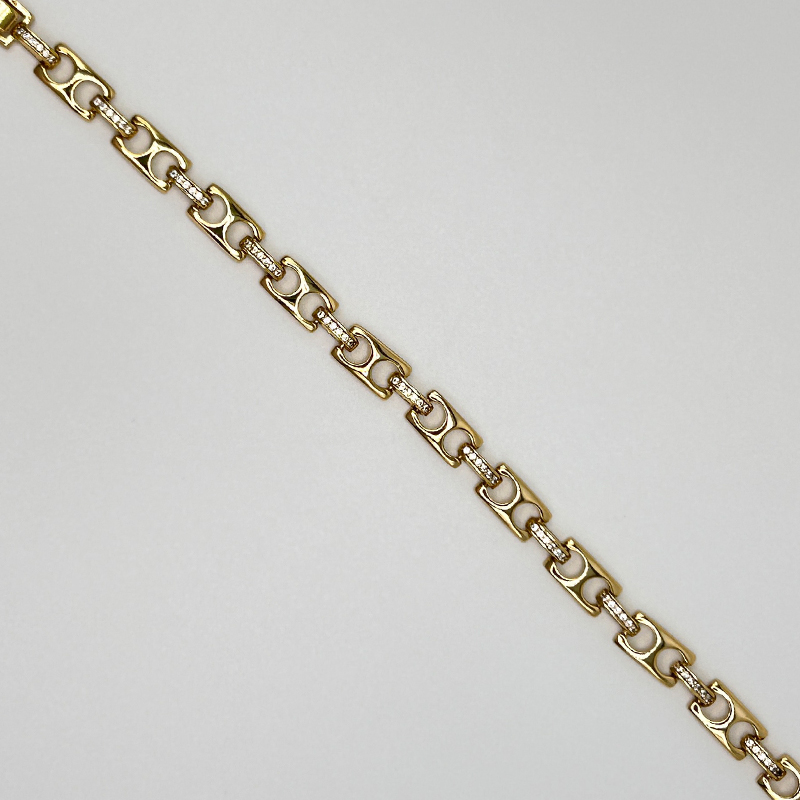14K Gold-Filled Bracelet with Micro Zirconia