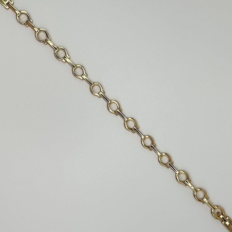 14K Gold-Filled Shoe Horse Bracelet